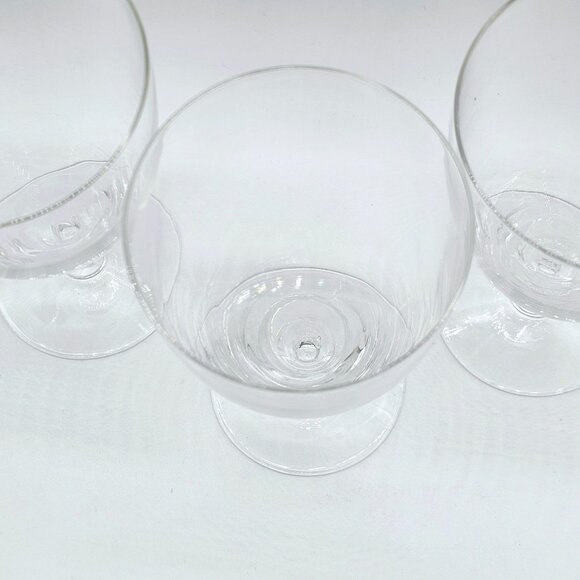 Fostoria Puritan crystal Ice Tea Glasses 6" set-3 midcentury modern minimalist - Picture 7 of 9